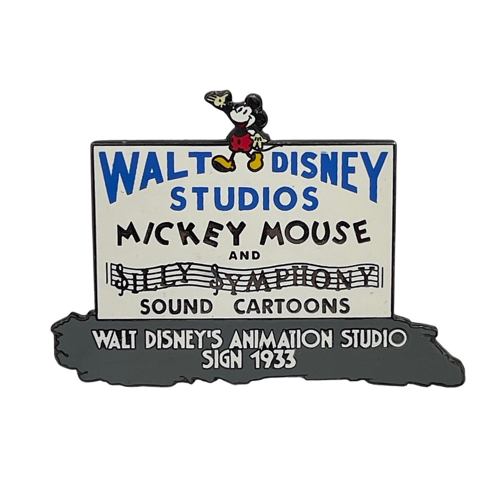 Disney Mickey Mouse Silly Symphony Sound Cartoons 1933‎ Studio Sign Pin LE 5000
